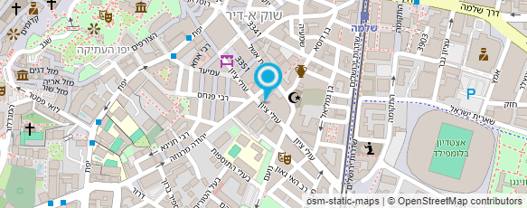 מפת הגעה אל גלריה ברוז - כלי כסף ועתיקות