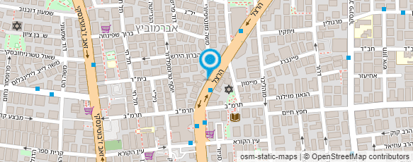 מפת הגעה אל אסתר לוי עיצוב שמלות כלה וערב