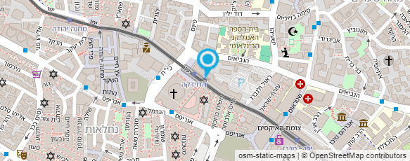 מפת הגעה אל בזאר "בני ציון"