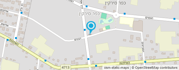 מפת הגעה אל ביה"ס לשחייה עידו וניר