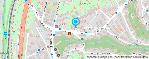מפת הגעה אל מעצב שיער יחיאל דורון