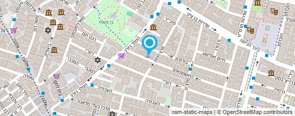 מפת הגעה אל מנעולי תל אביב - 24 שעות