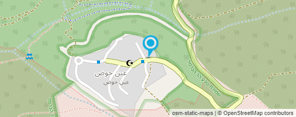 מפת הגעה אל הבית בעין חוד