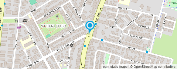 מפת הגעה אל ליאת בר-עיצוב שיער עד הבית