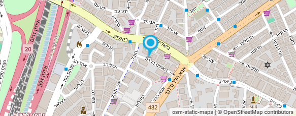 מפת הגעה אל אינקו-סטודיו לעיצוב גרפי