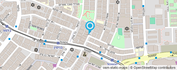 מפת הגעה אל גן החשמונאים