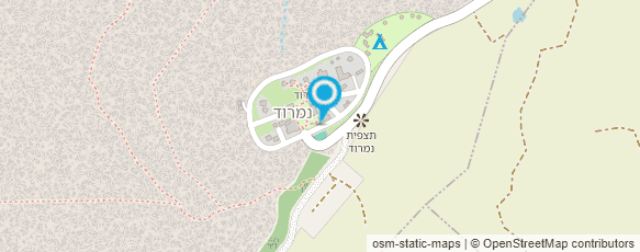 מפת הגעה אל בקתות קסם חרמון