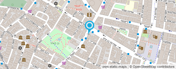 מפת הגעה אל סטודיו קיפוד