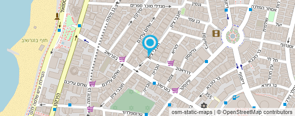 מפת הגעה אל מאור גנטאי עיצוב שיער