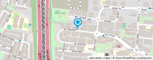 מפת הגעה אל המרכז הישראלי למתן חוות דעת מומחה