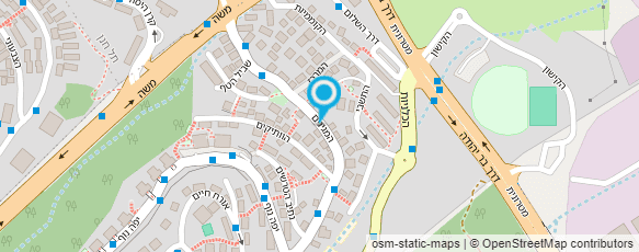 מפת הגעה אל ד.א. אלעד עבודות גמר