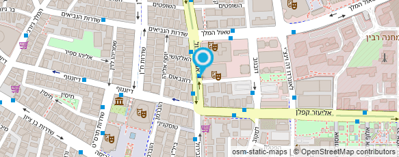 מפת הגעה אל מועדון הסטנדאפ ZOA קומדי-בר