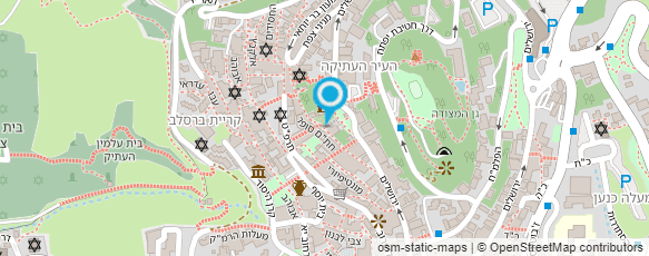 מפת הגעה אל בית יוסף בתי אירוח