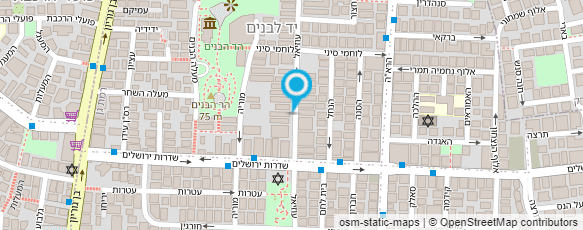 מפת הגעה אל מרפאת שיניים גורדון