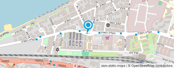 מפת הגעה אל ספריית בת גלים