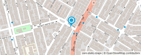 מפת הגעה אל מרפאת מומחים אבנר פניגר