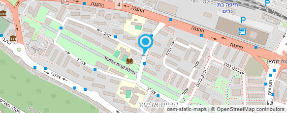 מפת הגעה אל ספריית קרית אליעזר