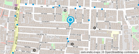 מפת הגעה אל מרפאת שיניים בוגרי הדסה