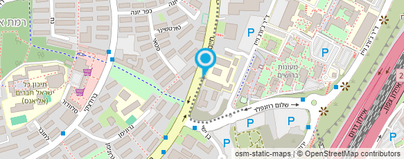 מפת הגעה אל המרכז ללימודי עברית