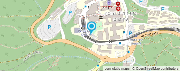 מפת הגעה אל מלון יולדות הדסה בייבי