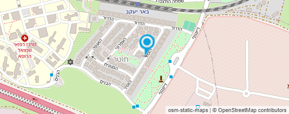 מפת הגעה אל הגן בחוות הפטל