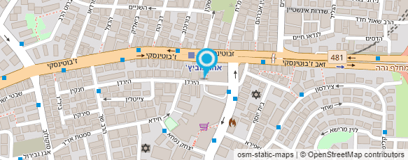 מפת הגעה אל מט"י מרכז - ב"ב; ר"ג; גבעתיים