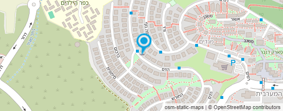 מפת הגעה אל הארמון מעל נחל חילזון