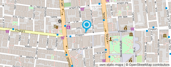 מפת הגעה אל רשת seventeen חנויות אופנה