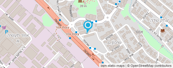 מפת הגעה אל מרכז יום לקשיש