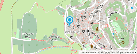 מפת הגעה אל מקווה ברסלב צפת