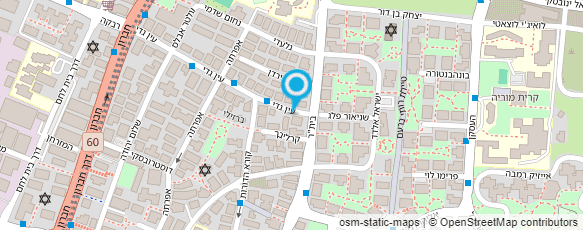 מפת הגעה אל בית בן יהודה