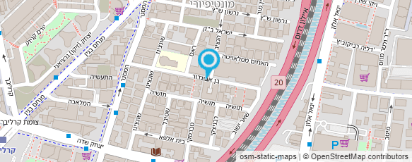 מפת הגעה אל טל רוסמן אדריכלות נוף