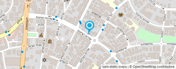 מפת הגעה אל אלרון שירותי אחסנה