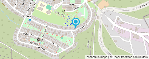 מפת הגעה אל נהג מונית - שליחויות