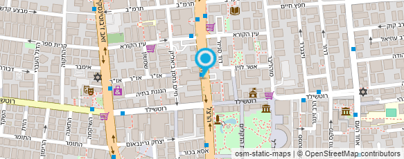 מפת הגעה אל אבידור מרכזי בריאות לרגל ולגב