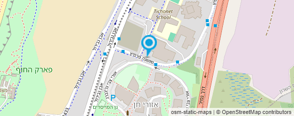 מפת הגעה אל מכון בן- חורין