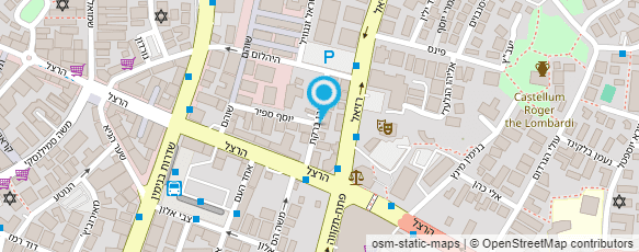 מפת הגעה אל המרכז לחומרי בנין אדר