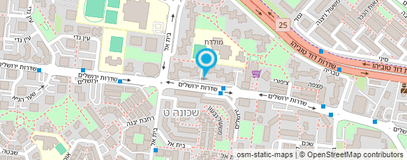 מפת הגעה אל ביה"ס ממלכתי ניסוי "מולדת"