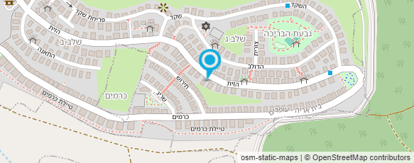 מפת הגעה אל דוד פיטוסי פיתוח גינות