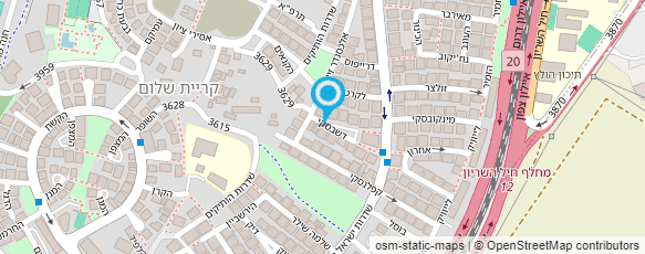 מפת הגעה אל ברוך תדהר מורה לנהיגה