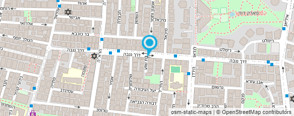 מפת הגעה אל עודד שחר- מורה לתופים