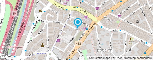 מפת הגעה אל הרציג; ברק; הדסי - משרד עורכי דין