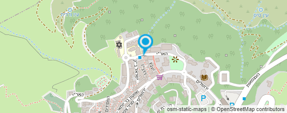 מפת הגעה אל חדרי אירוח מצפת