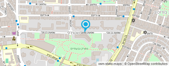 מפת הגעה אל ציון הנהלת חשבונות