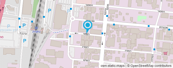 מפת הגעה אל מוסכי התעשיה נתניה