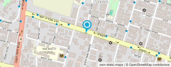 מפת הגעה אל קליניקה לעיסויים