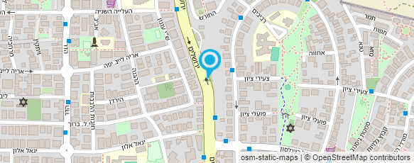 מפת הגעה אל יגאל סאסי שיער ואיפור