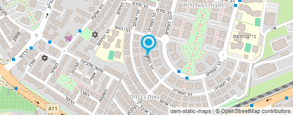 מפת הגעה אל עדינה יזרלביץ שפת הסימנים