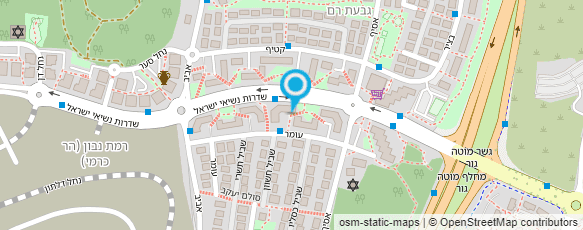 מפת הגעה אל המוניות של איציק