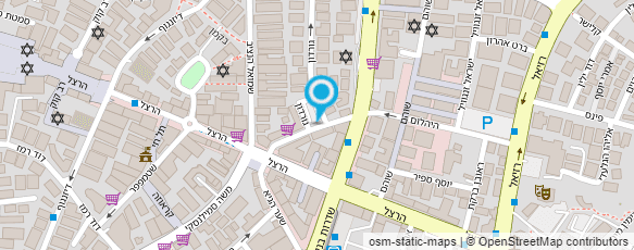 מפת הגעה אל פלאפל אחלה של עזרא